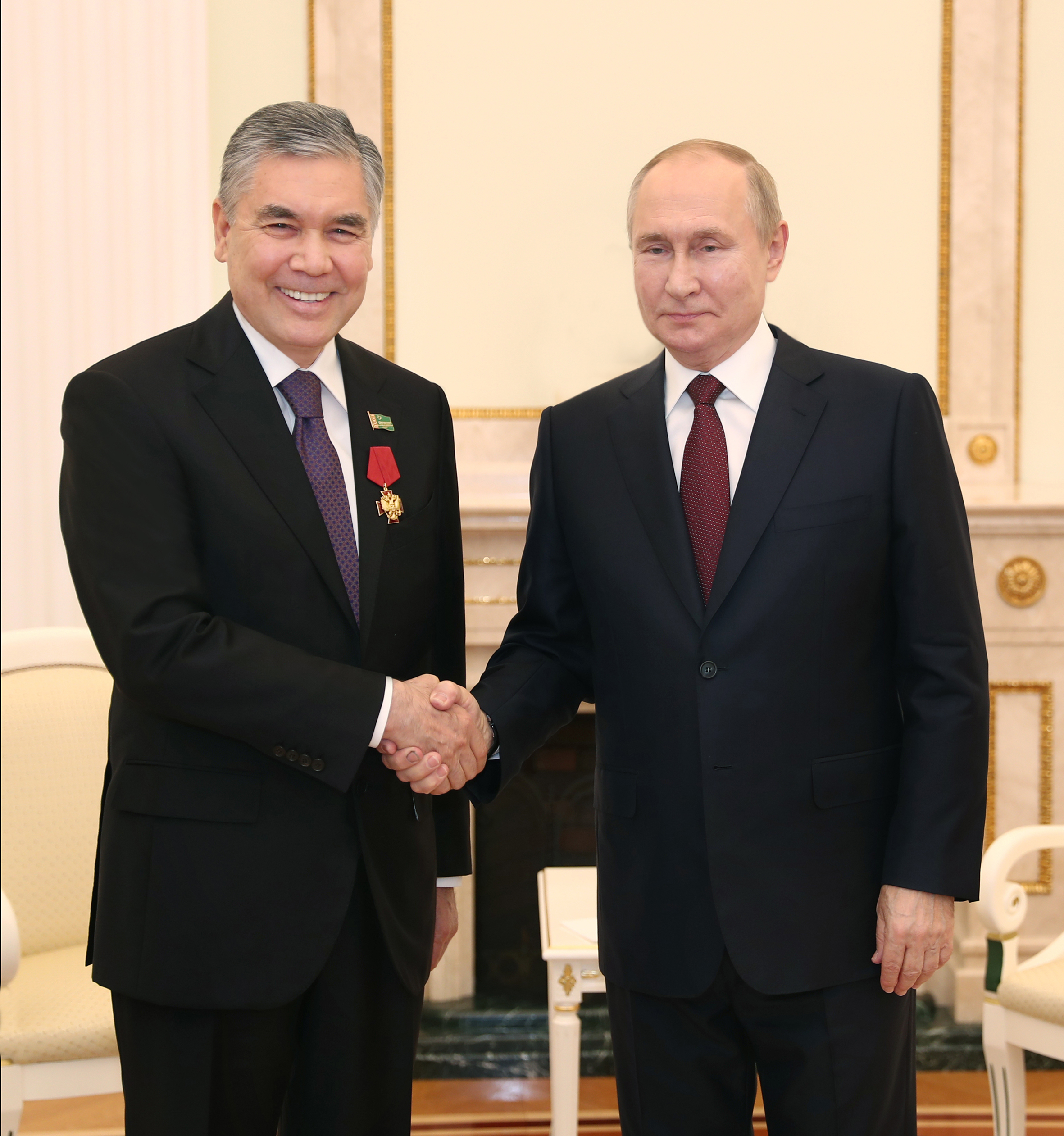 The Chairman of the Halk Maslakhaty of the Milli Gengesh of Turkmenistan was granted the high state award of Russia